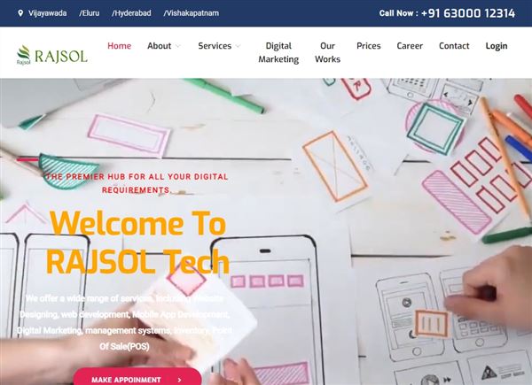 RAJSOL Tech Solutions | Web Design | App Development | Digital Marketing | Management Systems